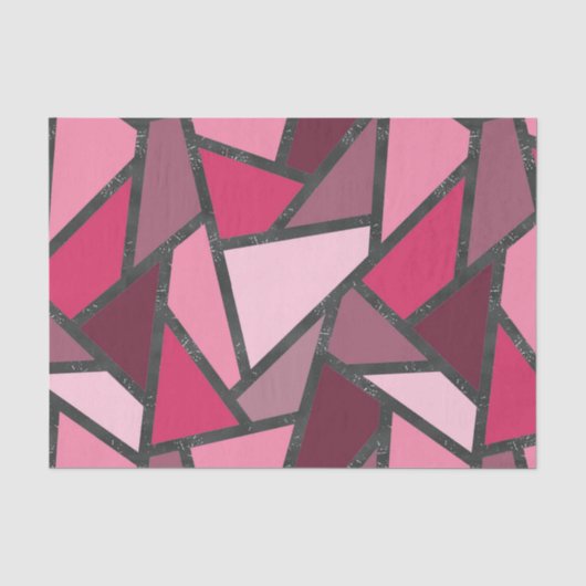 Farbtöne aus rosa Farbglas Seidenpapier (Vorderseite)