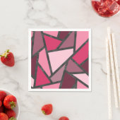 Farbtöne aus rosa Farbglas Serviette (Beispiel)