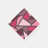 Farbtöne aus rosa Farbglas Serviette (Ecke)