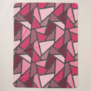 Farbtöne aus rosa Farbglas Sherpadecke