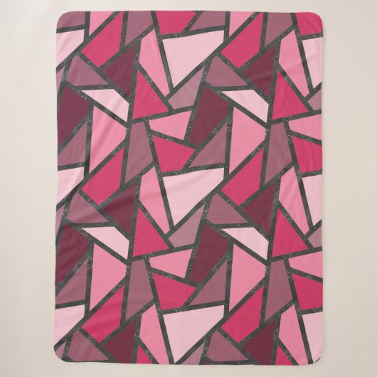 Farbtöne aus rosa Farbglas Sherpadecke (Vorderseite)