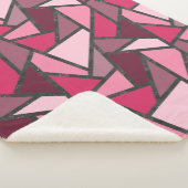 Farbtöne aus rosa Farbglas Sherpadecke (3/4)