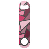 Farbtöne aus rosa Farbglas Speed Flaschenöffner (Vorderseite)
