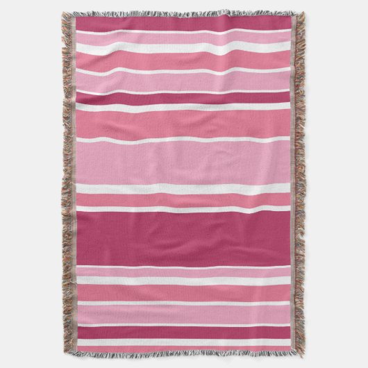 Farbtöne aus rosa Streifen Decke (Vorderseite Vertikal)