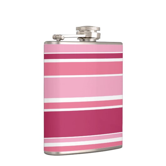 Farbtöne aus rosa Streifen Flachmann (Rechts)