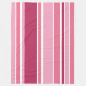 Farbtöne aus rosa Streifen Fleecedecke (Vorderseite)