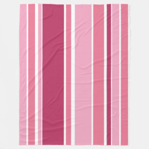 Farbtöne aus rosa Streifen Fleecedecke