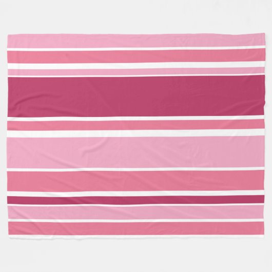 Farbtöne aus rosa Streifen Fleecedecke (Vorderseite (Horizontal))