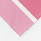 Farbtöne aus rosa Streifen Fleecedecke (Ecke)