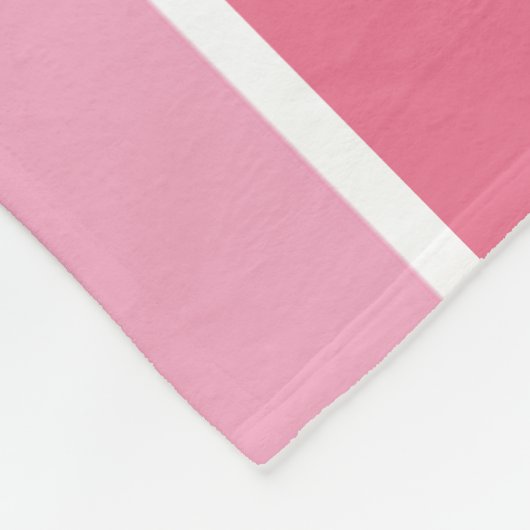 Farbtöne aus rosa Streifen Fleecedecke (Ecke)