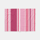 Farbtöne aus rosa Streifen Fleecedecke (Vorderseite (Horizontal))