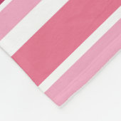 Farbtöne aus rosa Streifen Fleecedecke (Ecke)