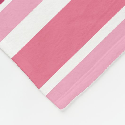 Farbtöne aus rosa Streifen Fleecedecke (Ecke)