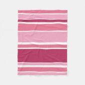 Farbtöne aus rosa Streifen Fleecedecke (Vorderseite)