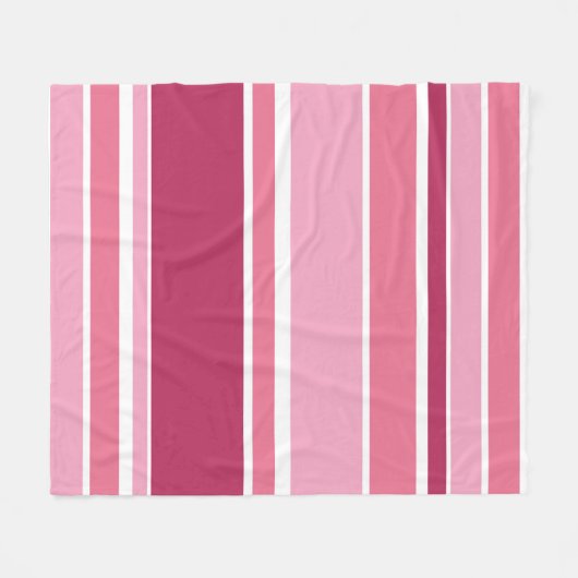 Farbtöne aus rosa Streifen Fleecedecke (Vorderseite (Horizontal))