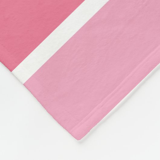 Farbtöne aus rosa Streifen Fleecedecke (Ecke)