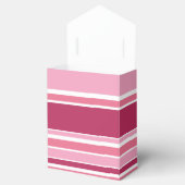 Farbtöne aus rosa Streifen Geschenkschachtel (Geöffnet)