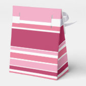 Farbtöne aus rosa Streifen Geschenkschachtel (Rückseite)