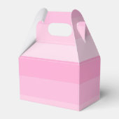 Farbtöne aus rosa Streifen Geschenkschachtel (Rückseite)
