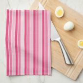 Farbtöne aus rosa Streifen Geschirrtuch (Viertel Falte)