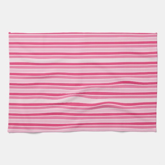 Farbtöne aus rosa Streifen Geschirrtuch (Horizontal)