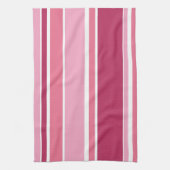 Farbtöne aus rosa Streifen Geschirrtuch (Vertikal)