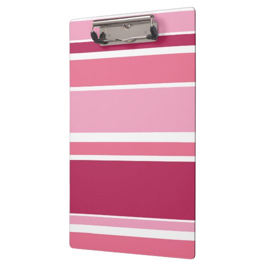 Farbtöne aus rosa Streifen Klemmbrett (Links)