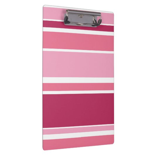 Farbtöne aus rosa Streifen Klemmbrett (Rechts)