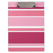 Farbtöne aus rosa Streifen Klemmbrett (Vorderseite)