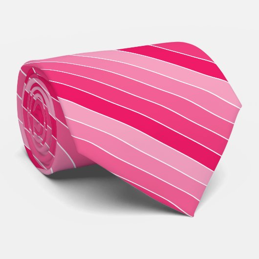 Farbtöne aus rosa Streifen Krawatte (Gerollt)