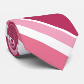 Farbtöne aus rosa Streifen Krawatte (Gerollt)