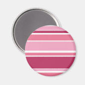 Farbtöne aus rosa Streifen Magnet (Vorderseite/Rückseite)