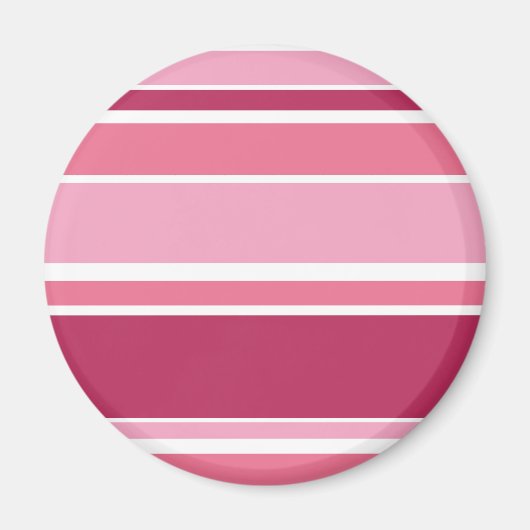 Farbtöne aus rosa Streifen Magnet (Vorne)