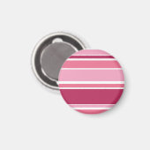 Farbtöne aus rosa Streifen Magnet (Vorderseite/Rückseite)