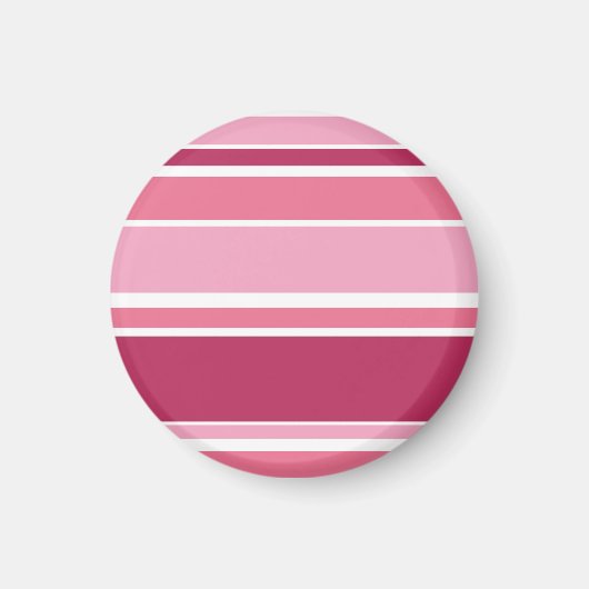 Farbtöne aus rosa Streifen Magnet (Vorne)