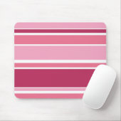 Farbtöne aus rosa Streifen Mousepad (Mit Mouse)