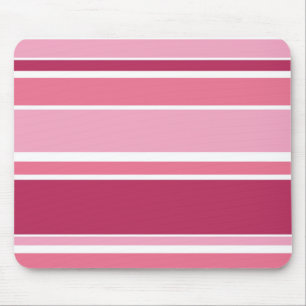 Farbtöne aus rosa Streifen Mousepad