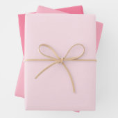 Farbtöne aus rosa Umschlagpapier, Set von 3 Blätte Geschenkpapier Set (Beispiel)