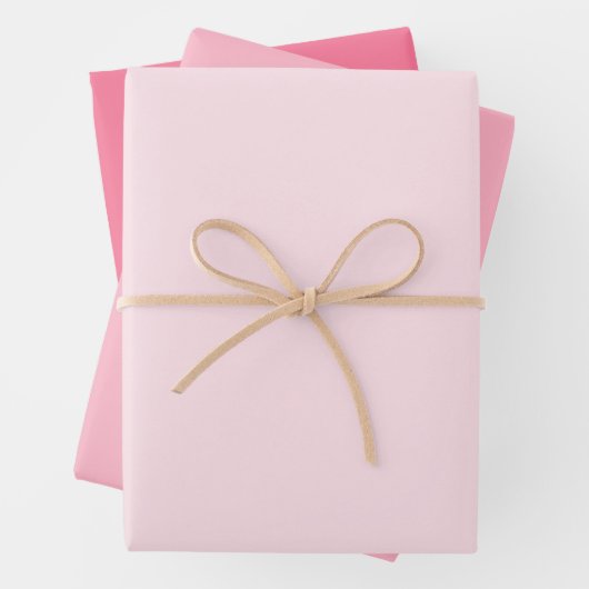 Farbtöne aus rosa Umschlagpapier, Set von 3 Blätte Geschenkpapier Set (Beispiel)