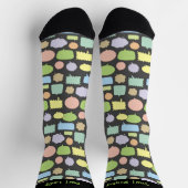 Farbtöne Blasen Muster Socken (Oben)