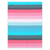 Farbtöne Blau und Rosa Streifen Tischdecke (Vorderseite)