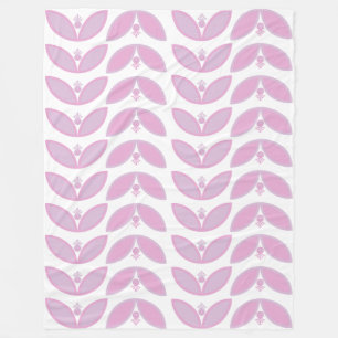 Farbtöne der abstrakten rosa Blume auf weiß Fleecedecke