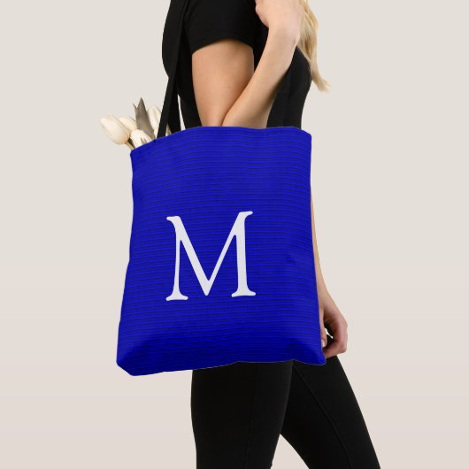 Farbtöne der Blue Stripes-Tasche Tasche (Von Nahem)