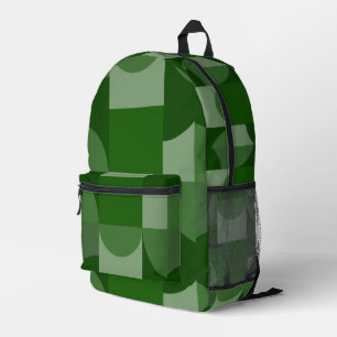 Farbtöne der geometrischen Formen Bedruckter Rucksack