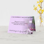 Farbtöne der lila Beileid-Karte 16a Karte (Gelbe Blume)