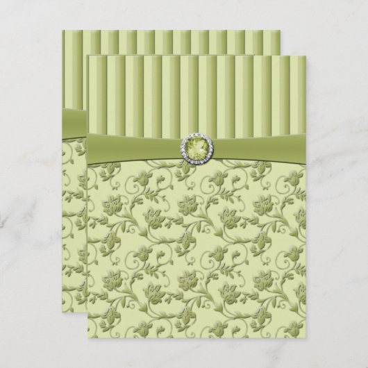 Farbtöne der R.S.V.P.-Karte RSVP Karte (Vorne/Hinten)