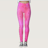 Farbtöne der rosa Grunge-Textur Leggings (Vorderseite)