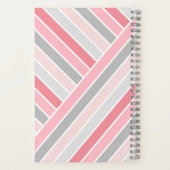 Farbtöne der rosa Streifen Notizblock (Rückseite)
