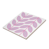 Farbtöne des abstrakten rosa Blattes und des Stamm Fliese (Seite)