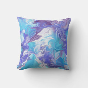 Farbtöne des blauen Abstrakten Kissens Kissen